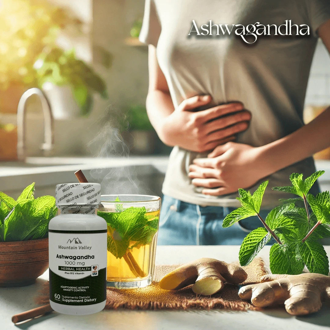 ASHWAGANDHA -  REDUCE EL ESTRÉS - MEJORA EL SUEÑO - REDUCE EL CORTISOL