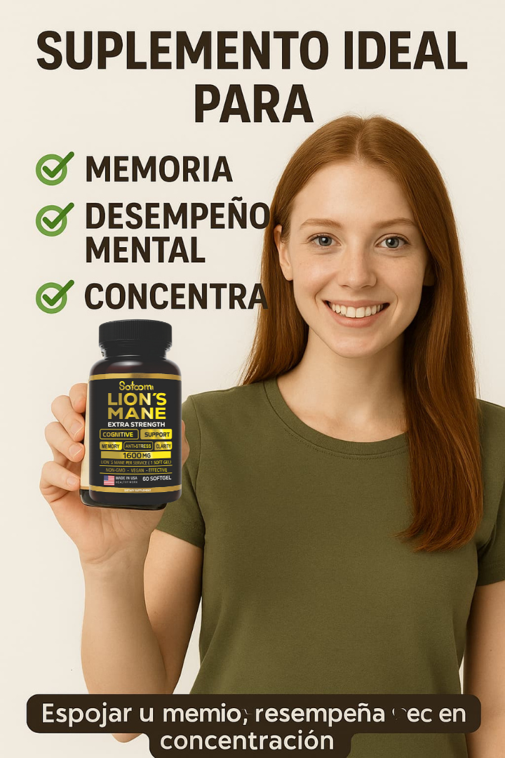 Melena de León (Activa tu Mente y Enfócate con Melena de León Extra Forte)
