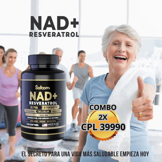 NAD + RESVERATROL 1500 MG OFERTA (2 x CPL 39000)