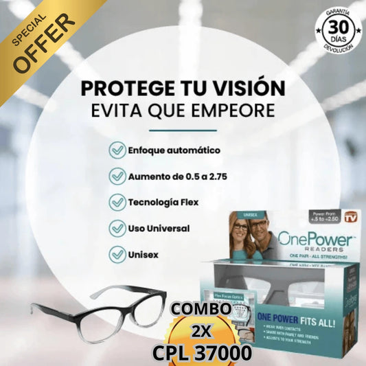 | LENTES ÓPTICOS CON GRADUACIÓN INTELIGENTE - ONEPOWER