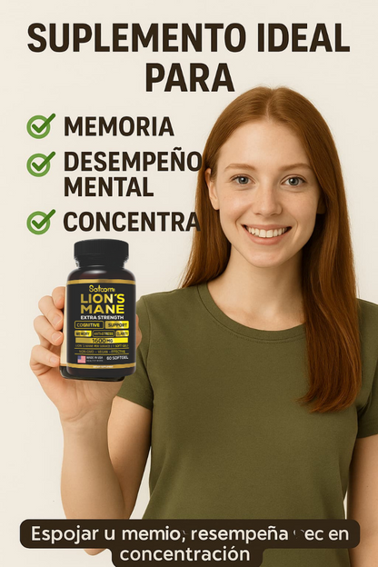 Melena de León (Activa tu Mente y Enfócate con Melena de León Extra Forte)